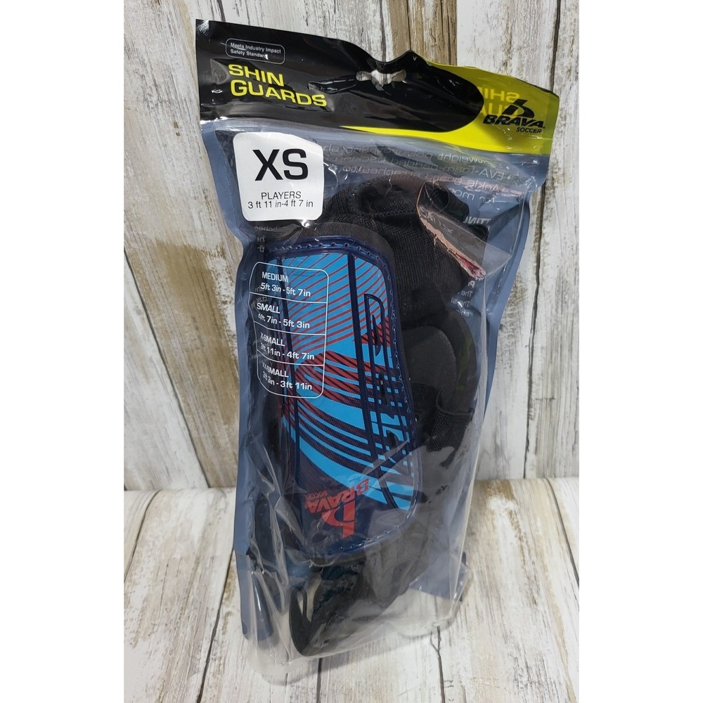 Brava Soccer Shin Guards XS Extra Small Youth Protective Gear New - Picture 4 of 7